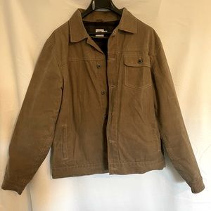 Flint and Tinder men’s XL waxed, flannel lined trucker jacket